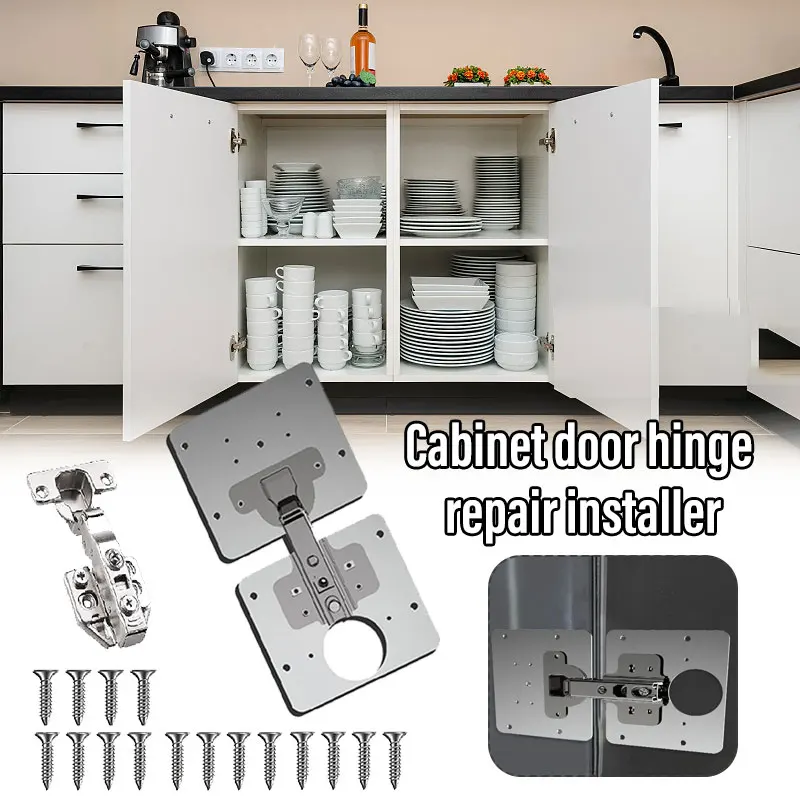 

Hinge Repair Plate Stainless Steel Flat Brace Mending Joining Plates Fixing Brackets for Furniture Shelves Cabinet OW