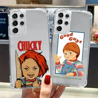 chucky phone case transparent for samsung a 10 21s 31 50 51 52 12 71 s note 10 20 21 fe plus ultra