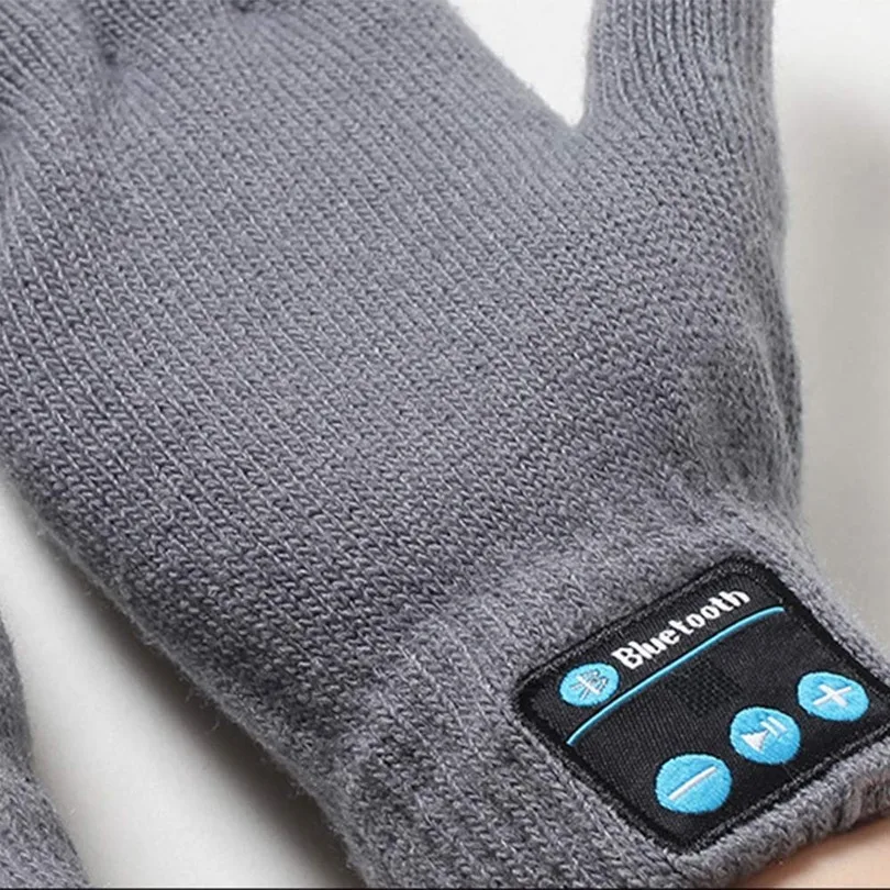 Проводящие зимние перчатки чувствительные сенсорные Bluetooth для работы с