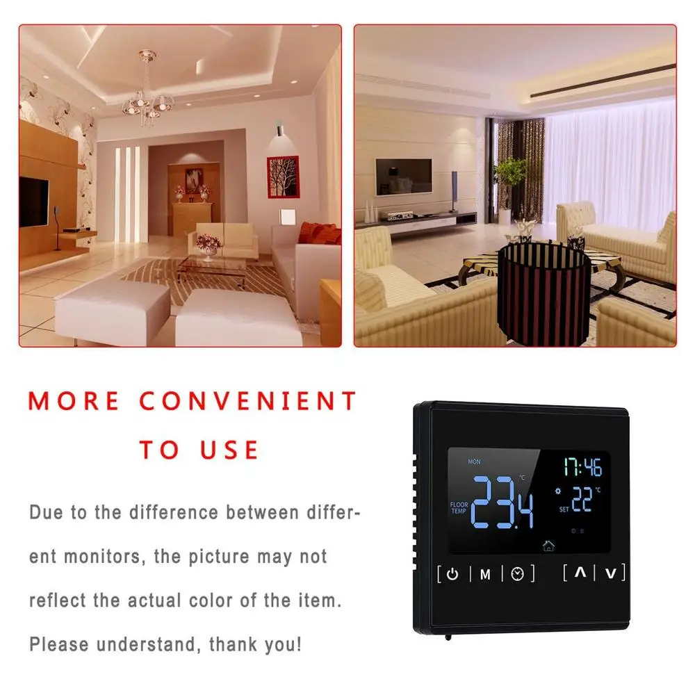 

WiFi Smart Thermostat Temperature Controller For Water Electric Floor Heating Electric Floor Heating Water