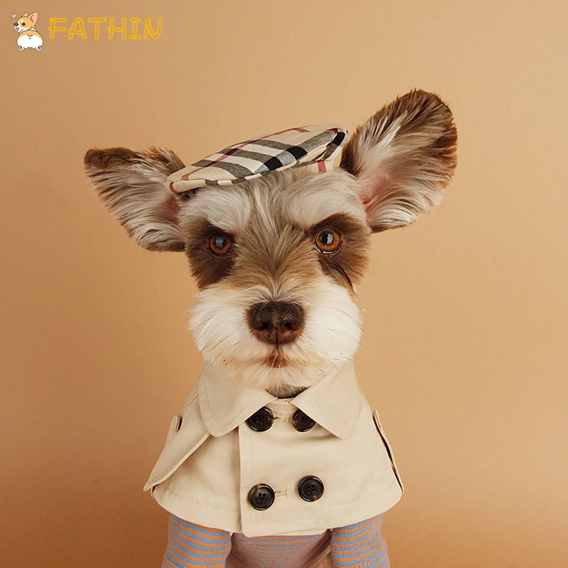 Модная одежда для собак мягкая теплая домашних животных кошек накидка шляпа