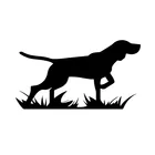 16x8,9 см птица, собака, лампа на точке! Виниловая наклейка для автомобиля, наклейка на окно, задняя дверь, черныйсеребристый для Skoda s