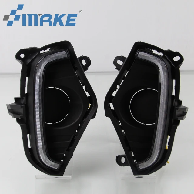 

Smrke LED For Toyota RAV4 2019 2020 Fog Lamp Cover Daytime Running Light DRL Daylight With Driving Turning Cover Fog Lamp