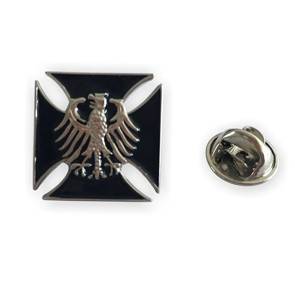 

GERMAN GERMANY EAGLE CROSS METAL INSIGNIA BADGE PIN