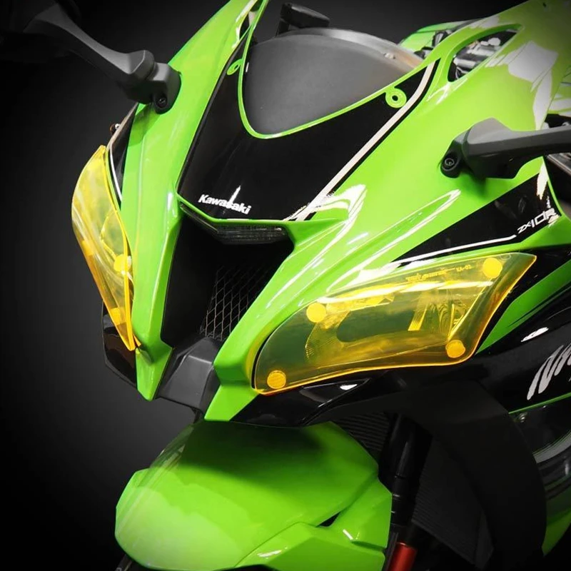 

For KAWASAKI NINJA ZX10R ZX 10R 2016 2017 2018 2019 Motorcycle Front Headlight Screen Guard Lens Cover Shield Protector