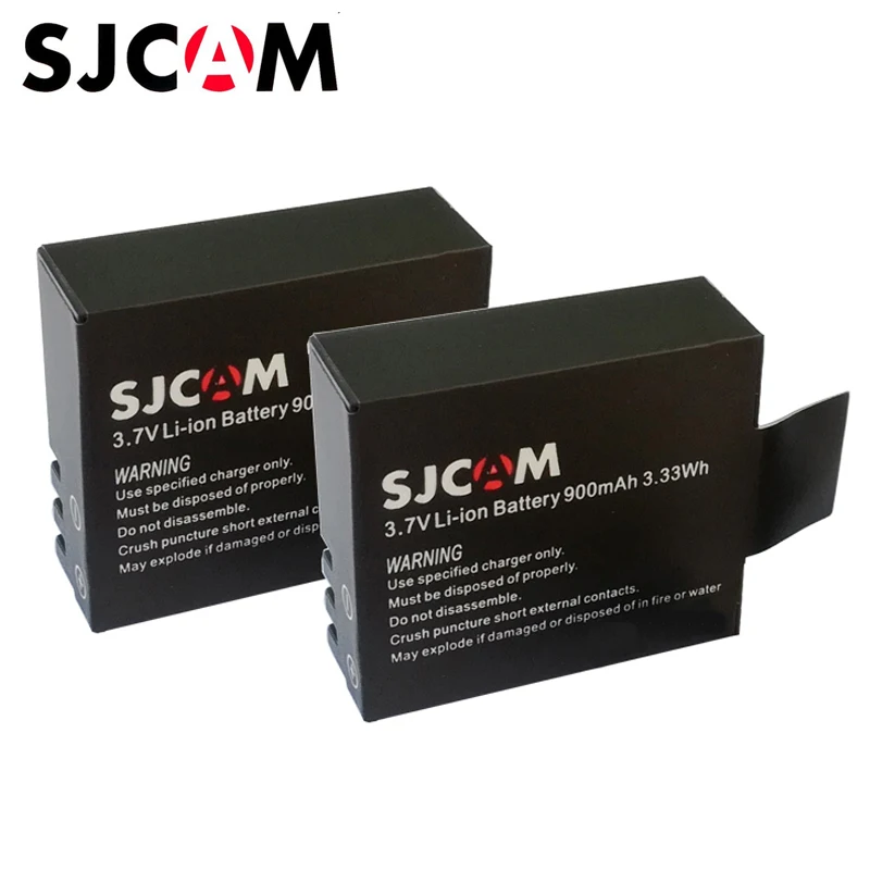 

2PCS SJ4000 Battery Rechargeable 3.7V Li-ion Batteries for SJCAM M10 SJ5000 Series Sport Camera fit EKEN 4K H8 H9 explorer