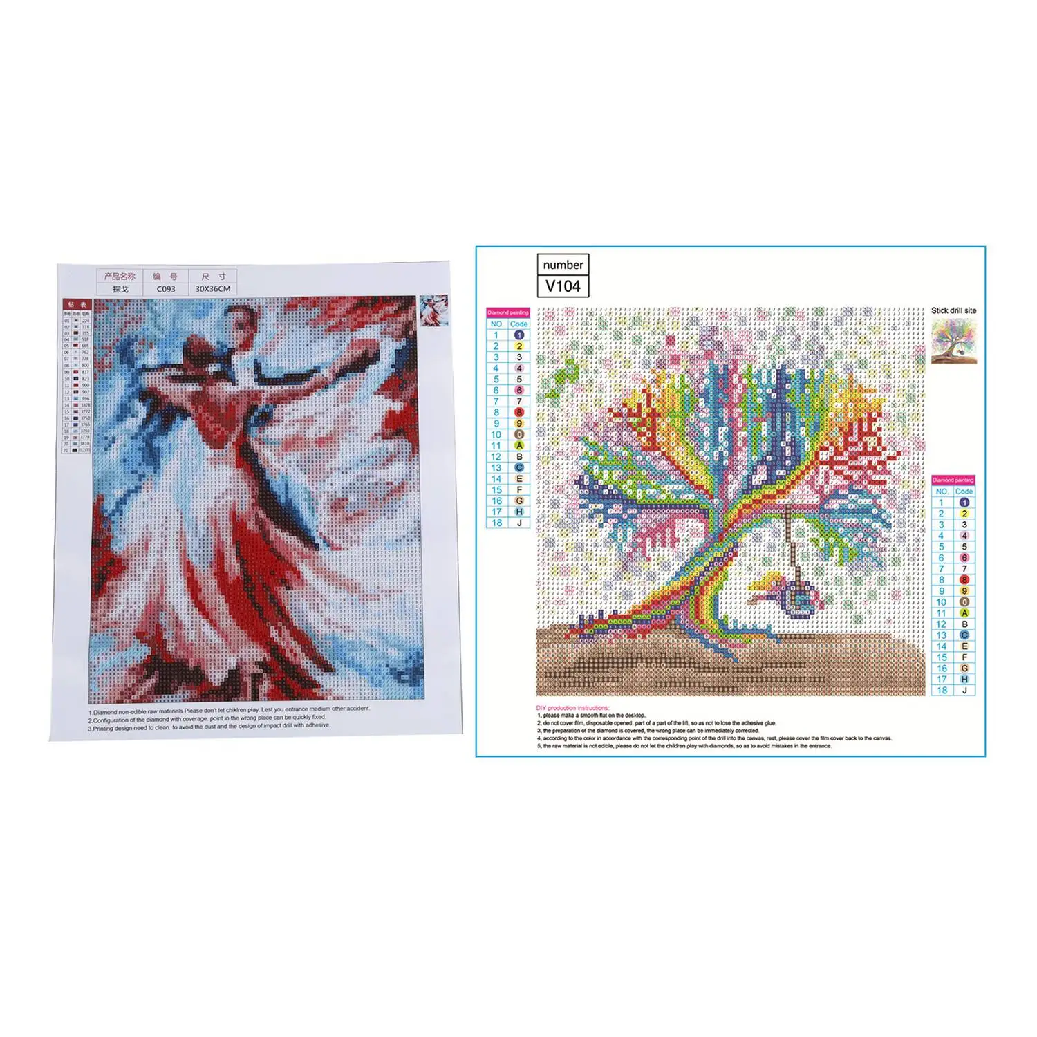 Drill DIY 5D Embroidery Diamond Sticker Cross Stitch &amp Full Diy Painting &quotPainted Swing Tree&quot | Дом и сад