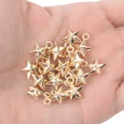 Бусины-разделители золотистыесеребристые, CCB, 50 шт., 15 х11 мм