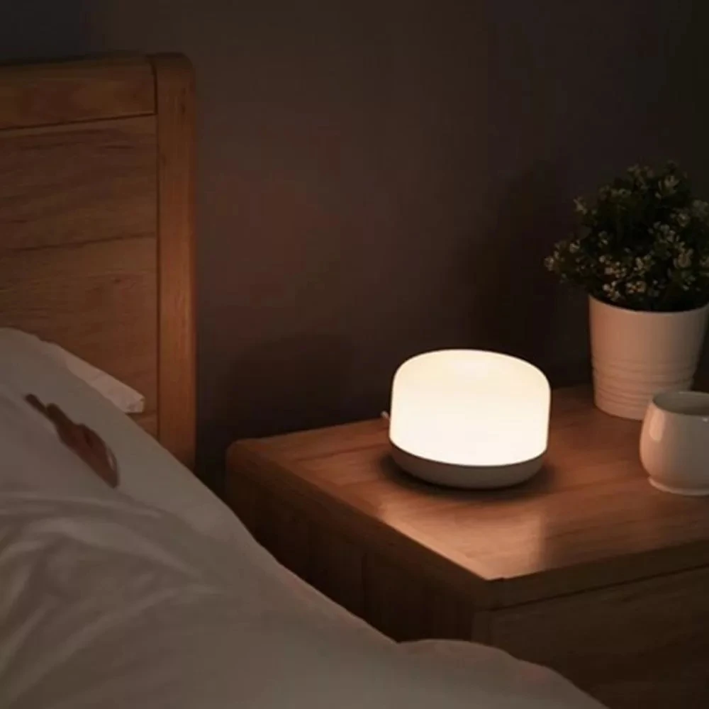 Xiaomi Mijia Yeelight цветной светодиодный прикроватный светильник Интеллектуальный Диммируемый ночной Светильник приложение управление Apple HomeKit телефон лампа для чтения