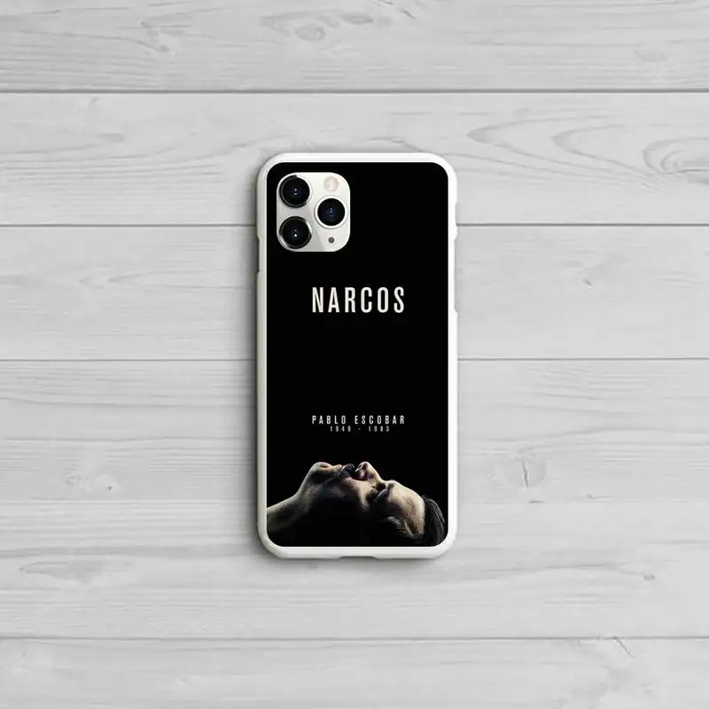 

Pablo Escobar Drug lord American TV Phone Case Candy Color White for iPhone 11 pro XS MAX 8 7 6 6S Plus X 5S SE 2020 XR