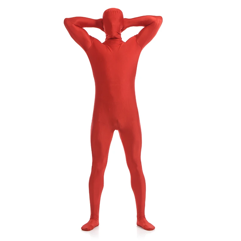 Индивидуальные костюмы Zentai для всего тела Хэллоуина с открытыми глазами и