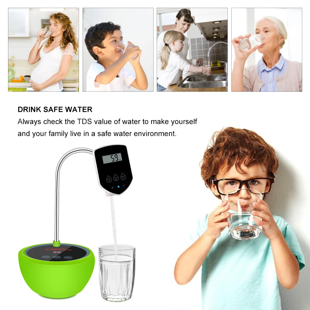 Yieryi Интеллектуальный щит для воды TDS тест качества воды измерение в реальном времени тест качества воды тест на твердость питьевой воды