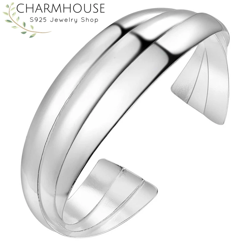 Женский витой браслет из серебра 925 пробы|Браслеты| |