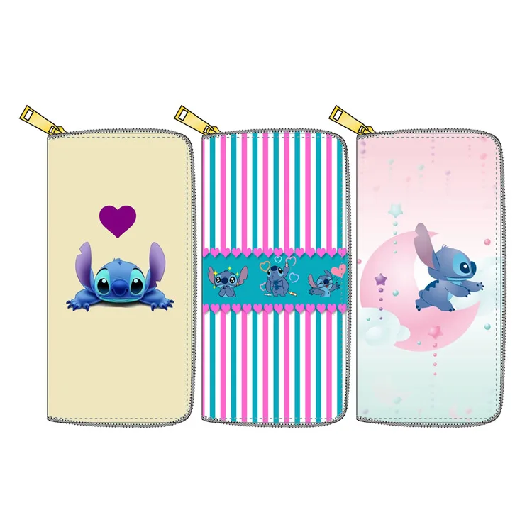 

Disney New Stitch PU Long Zipper Wallet Wallet Girl Gift Wallet Small Wallet Wallet Men Wallet for Men Money Purse