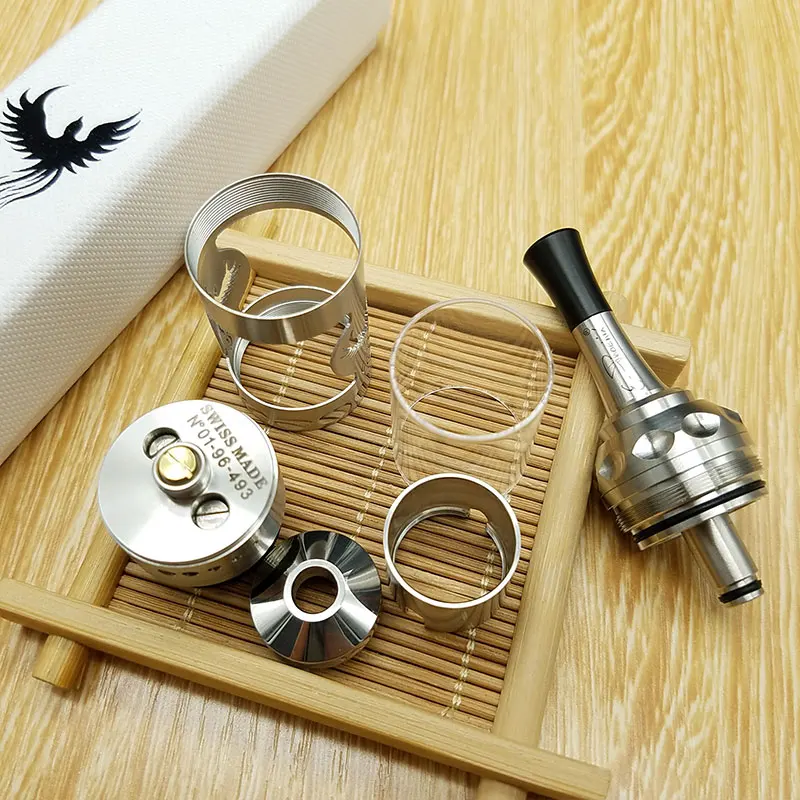 YFTK Phoenix Fire Bird RTA rebuildable dripping 22 мм 316 Танк SS Hurricane FireBird для электронной сигареты мод mech