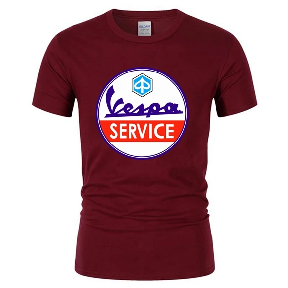 2020 г. Италия Legend Мужская винтажная футболка Vespa Service made скутер GG-20 | одежда