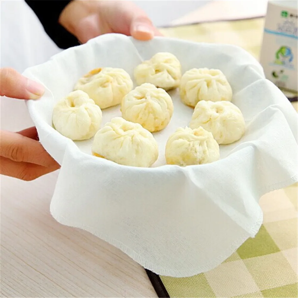 1 шт. домашний хлопковый антипригарный паровой коврик круглая ткань на пару