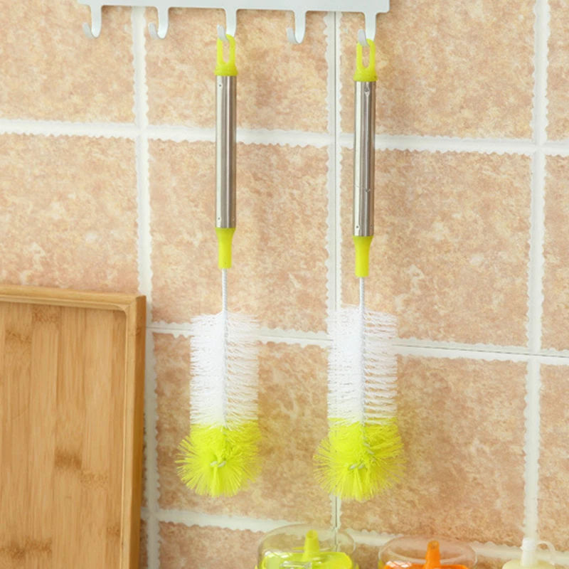 

Stainless Steel Bottle Brush Cleaning Tube Cup Nylon Cleaning Hair Brushes Cleaner Multifunctional Kitchen Tools NEW
