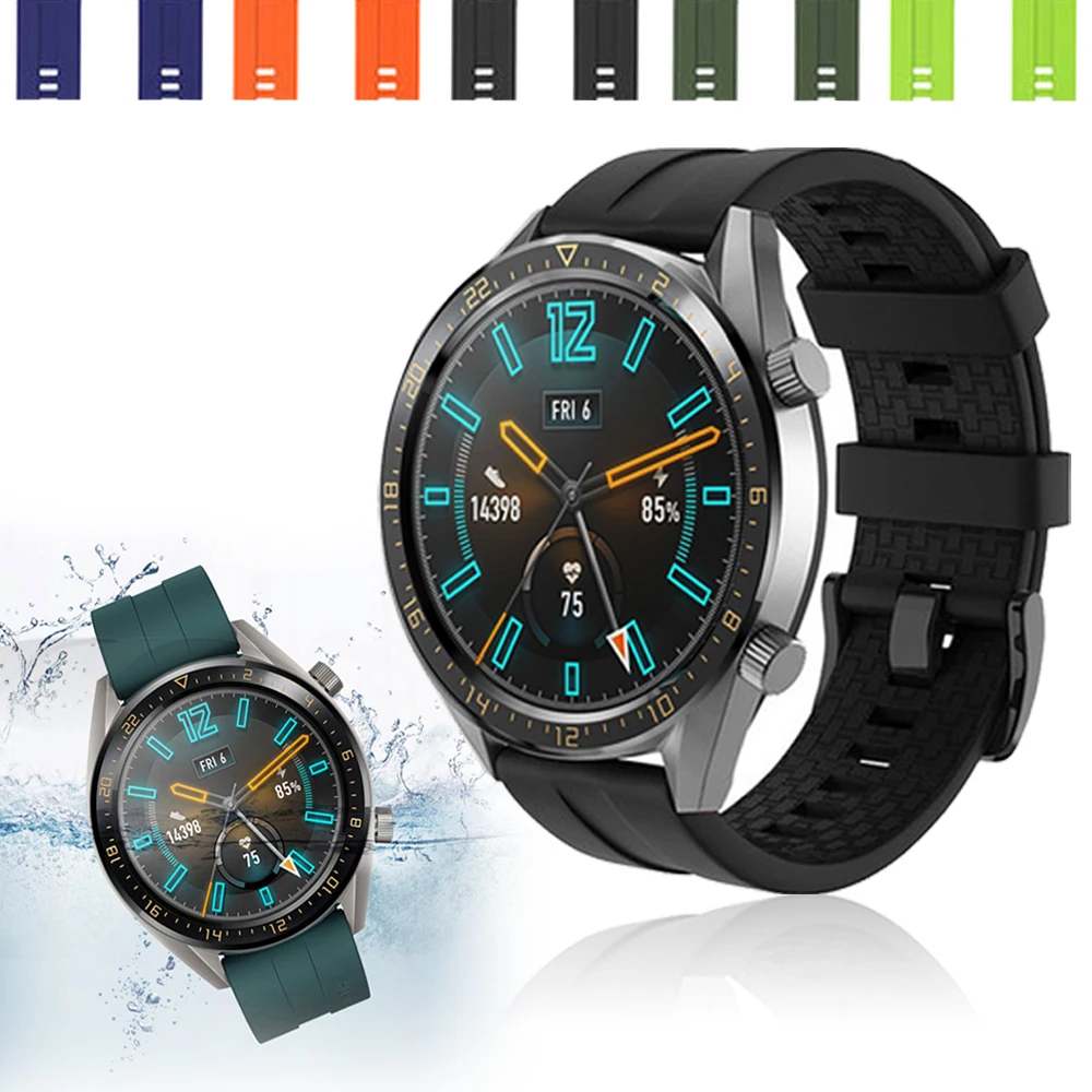 

Официальный сменный ремешок для часов HUAWEI WATCH GT2 46 мм/GT Active 46 мм/HONOR Magic силиконовый ремешок для смарт-часов GT2 браслет
