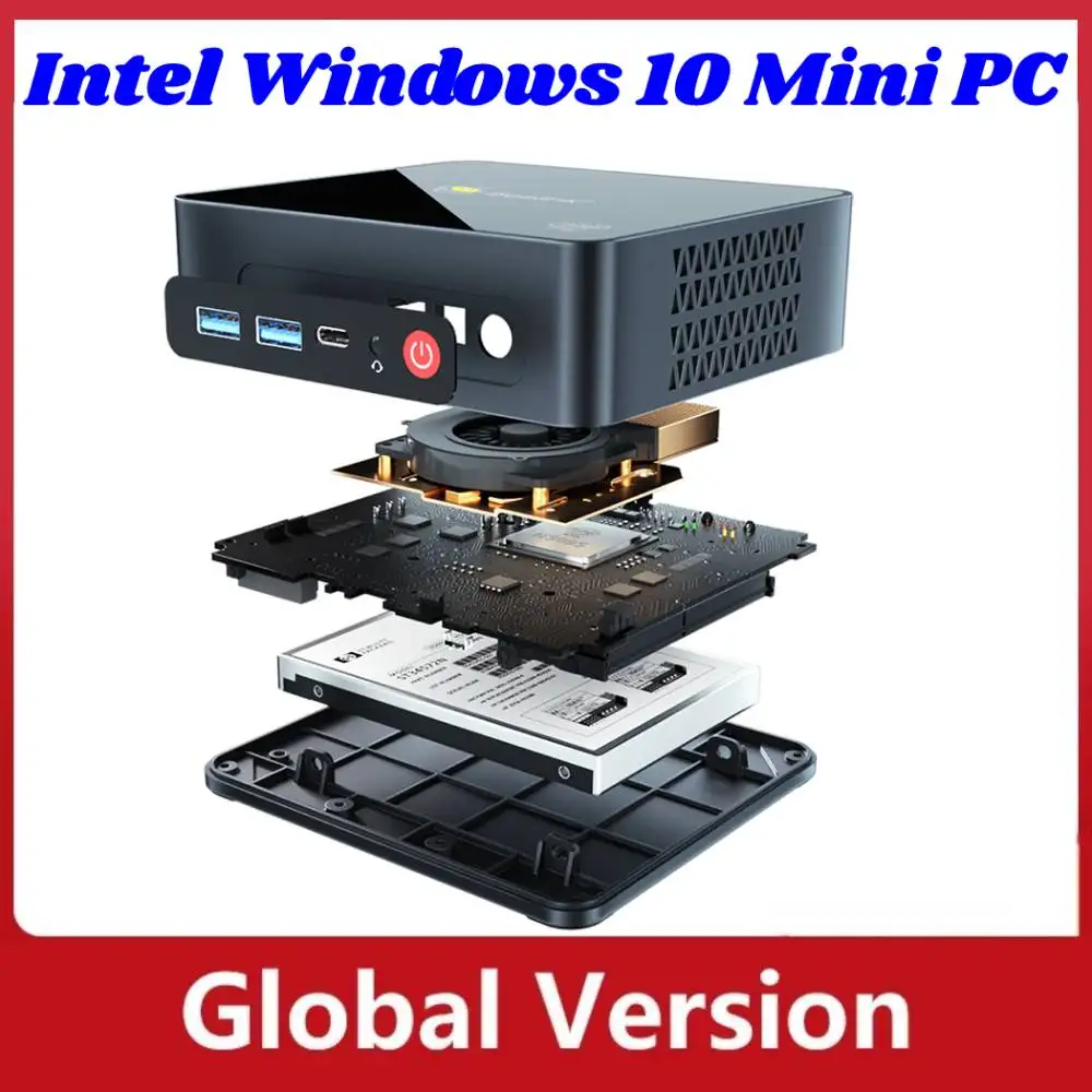 

Windows 10 Mini PC Intel Processor N5095 Gemini Lake J4125 J3455 celeron N3350 Computer