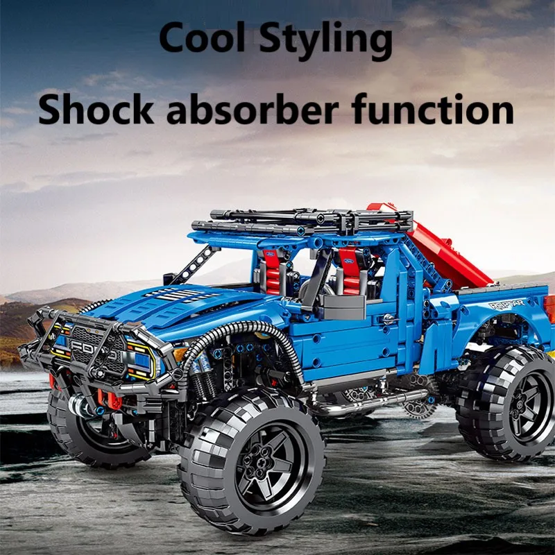 

Building Block Technic Remote Control Car Children Toys High-Tech RC Electric MOC City Trucks Pickup Model Bricks Gifts For Kids