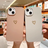 cute shockproof phone case for iphone 13 mini 11 12 pro max x xs xr 7 8 plus se 2020 love heart pattern soft silicone back cover
