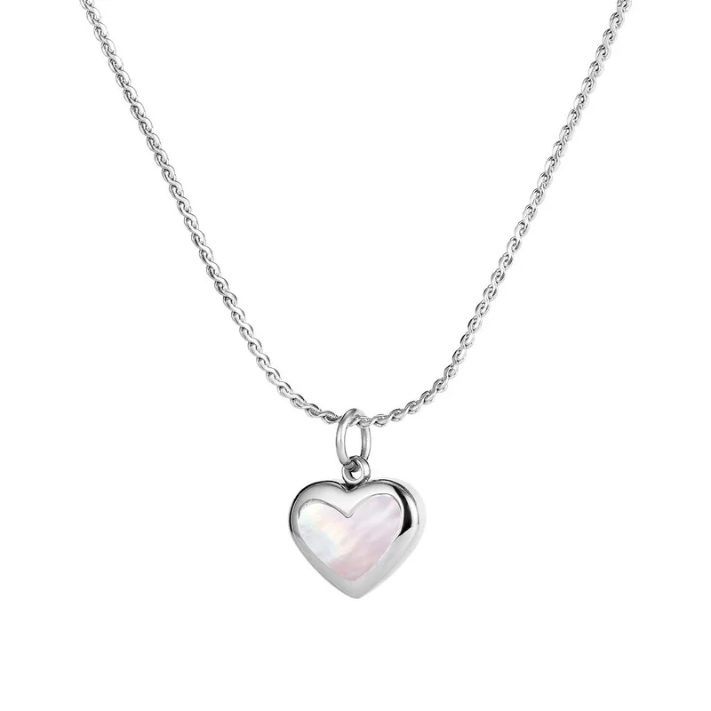 

Simple Temperament Heart Titanium Steel Necklace Woman