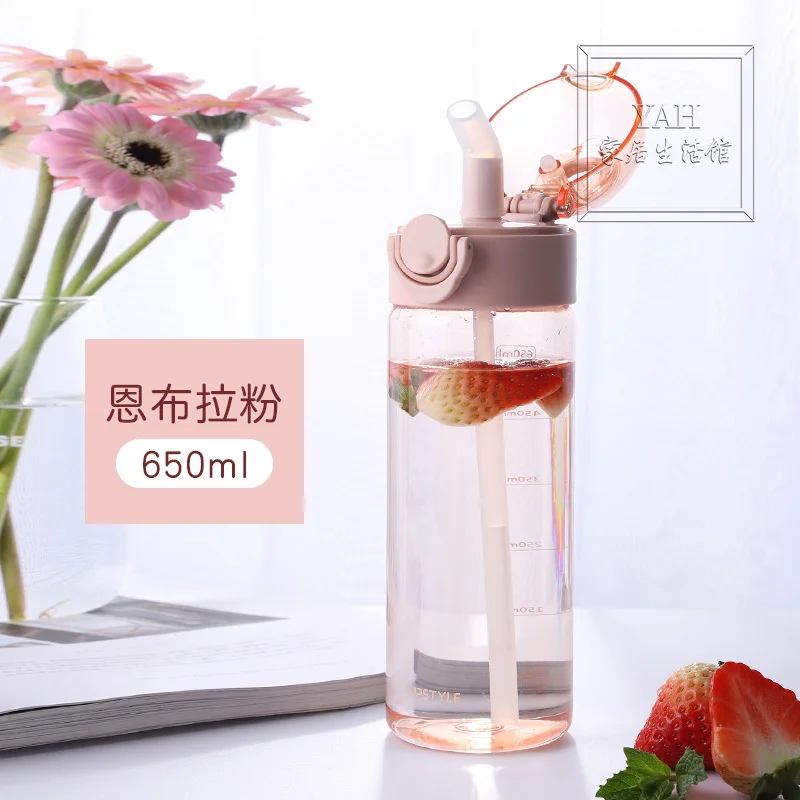 

Large Capacity Sports Water Cup Plastic Water Bottle for Boys and Girls Water Bottle with Straw