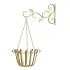 4XFA настенный держатель для цветочных горшков в европейском стиле, кронштейн, крючок, железная вешалка, держатель для растений, для балкона, домашний декор