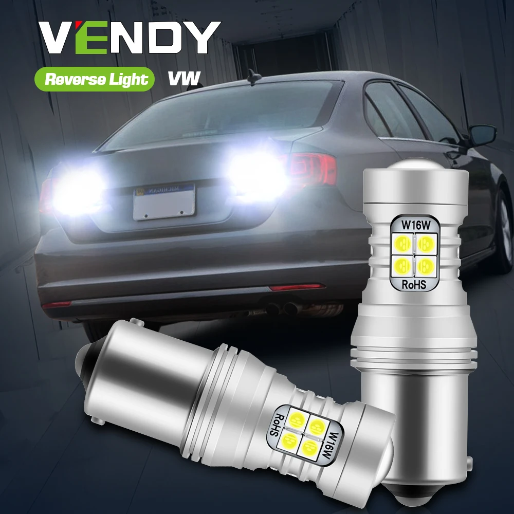 Светодиодный фонарь заднего хода Canbus P21W BA15S для VW Passat B5 B5.5 B6 Polo 6n 6r 6c 9n mk3 mk4 mk5 3 4 5 Touran