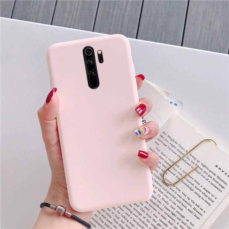 Pink Роскошный простой силиконовый чехол из ТПУ для xiaomi redmi note 8 8t iPhone 7 6 Plus 5 iPad pro 7a 6a чехол для xiaomi mi note 10 mi 9t pro 9 se Honor 8 lite a3 a1 - Цвет: Pink