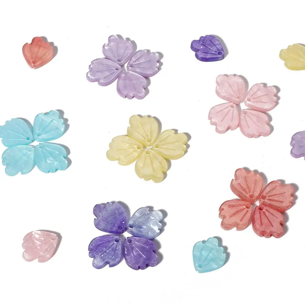 10 шт. акриловые бусины в виде лепестков пиона | Украшения и аксессуары