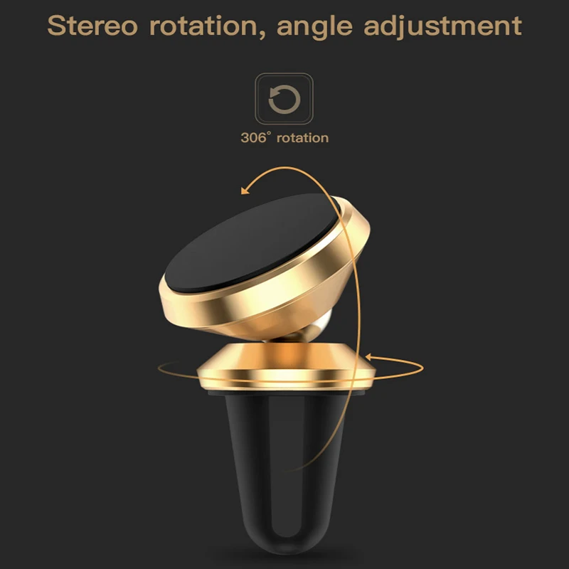 universal car magnetic air outlet bracket for apple iphone samsung huawei xiaomi oneplus 360 rotating smart phone holder stand free global shipping