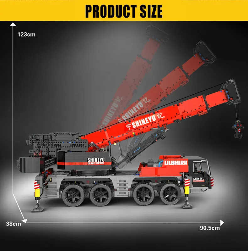 

2021 Moc 22003 High-Tech Toys The App Rc Motorized Mobile Crane Building Blocks Bricks Assembly Model Kids Christmas Gifts