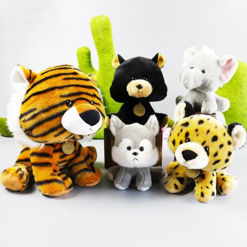 Игрушка плюшевая Вибрирующая голова милая пушистая кукла-Зверюшка тигр лягушка