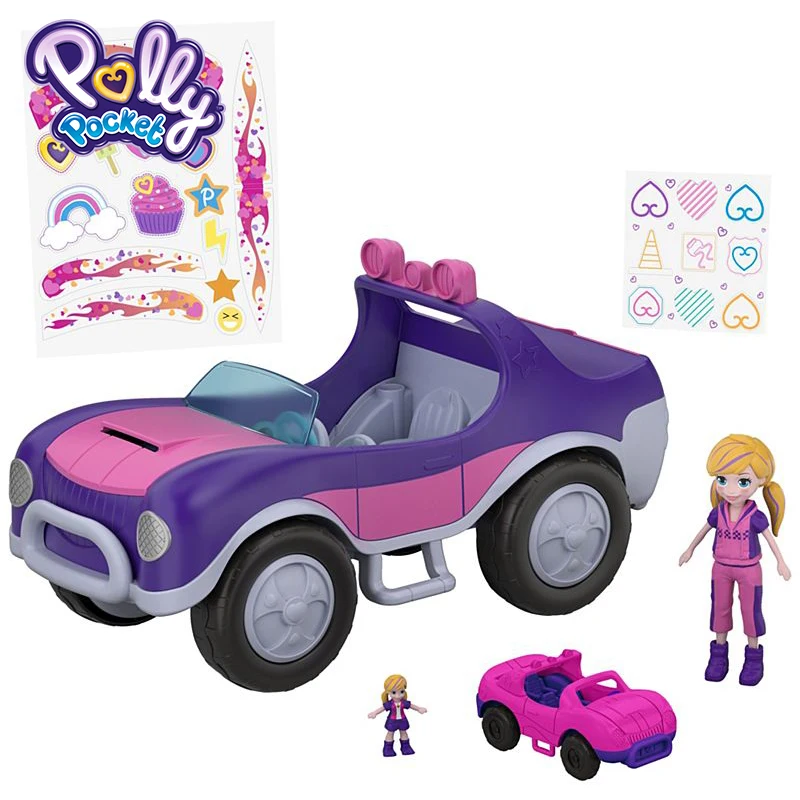 

Карманная забавная кукла Polly, мини-машинки, игрушки, тайный утилитарный автомобиль, переносные карманные игрушки FWY26, аксессуары для кукол, д...