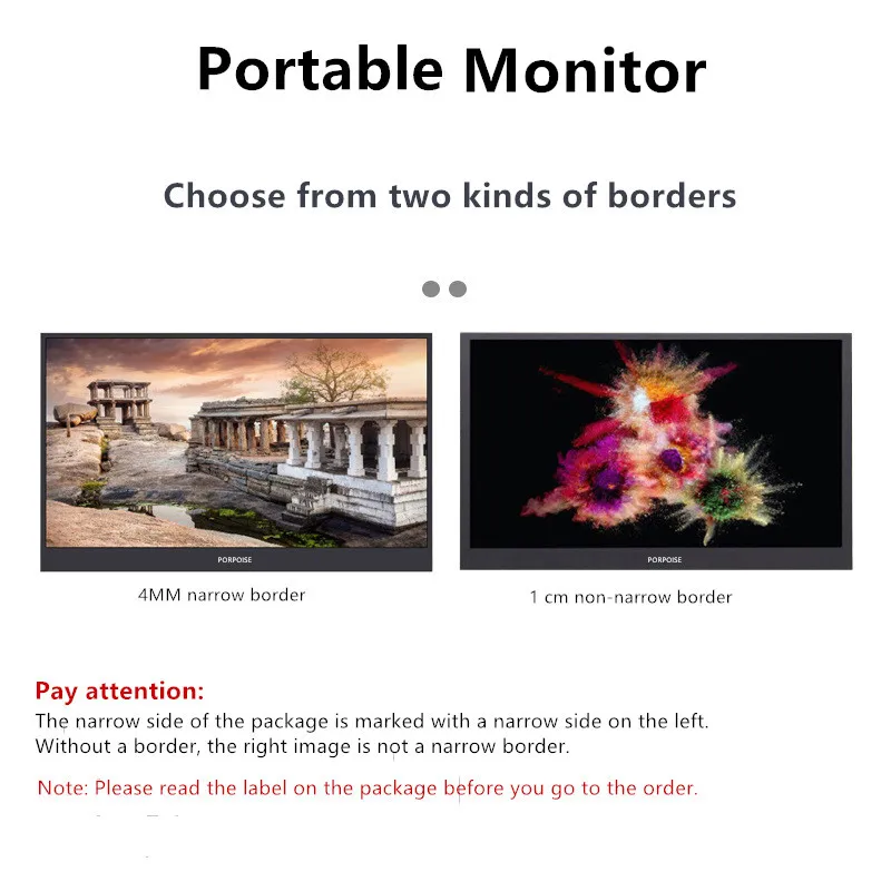 15," портативный монитор HDMI игровой светодиодный ips экран Поддержка Mini HDMI PC ноутбук, Xbox, переключатель PS4 монитор для PC Gamer