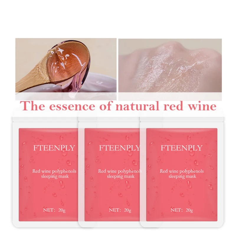 Красное вино маска для сна эссенция увлажняющая стойкая контроль жирности