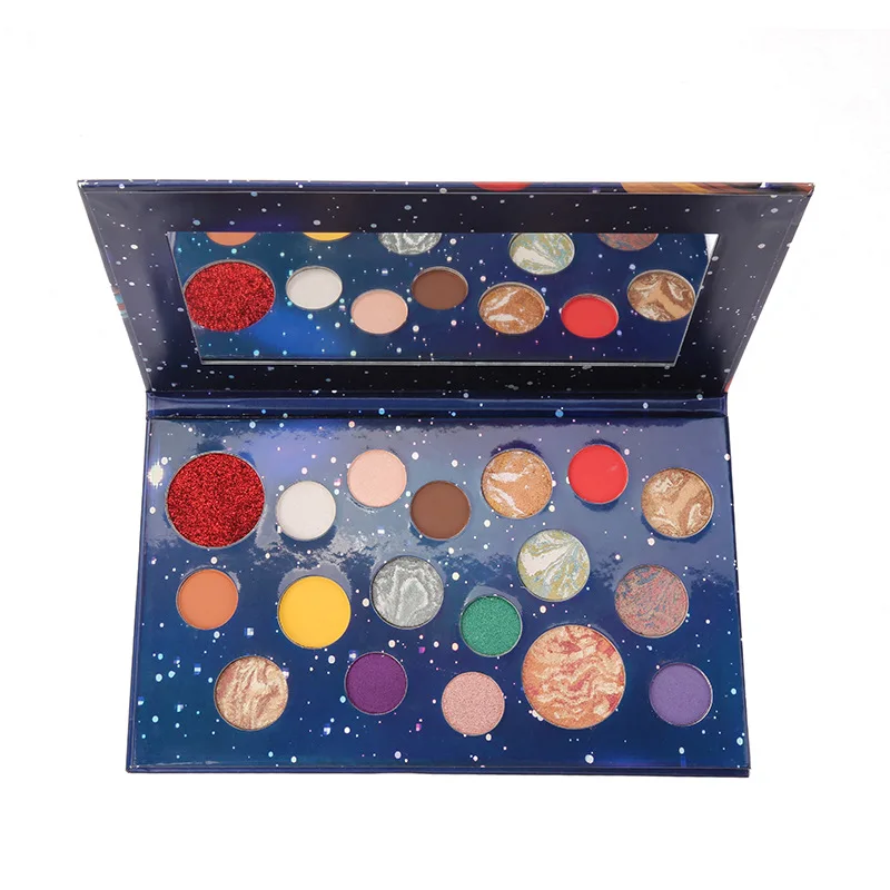 Pandora Planet 18 Colors Palette Shimmer Matte Eyeshadow Kit Makeup Waterproof Pigmented Colorful Nude Eyes Shadow |
