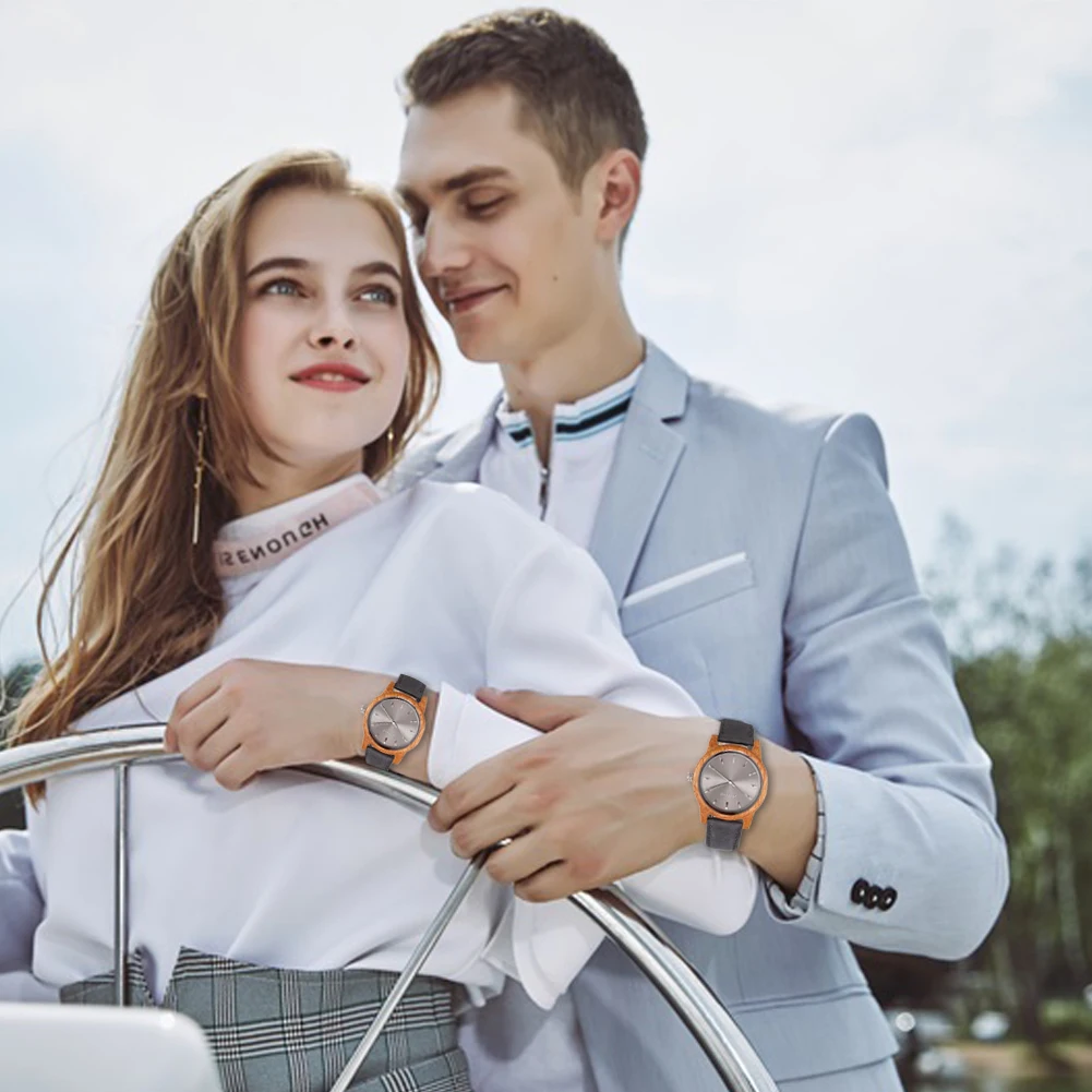 Shifenmei S5551 Выгравированные деревянные мужские/woemen часы из нержавеющей стали