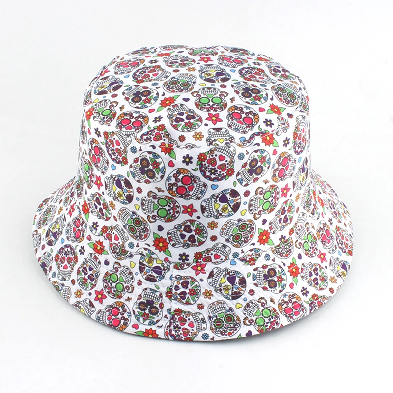 

Панама с черепом для мужчин и женщин, Модная Складная шапка для отдыха на открытом воздухе, походов, пляжа, рыбака, дорожная шляпа от солнца, 1...