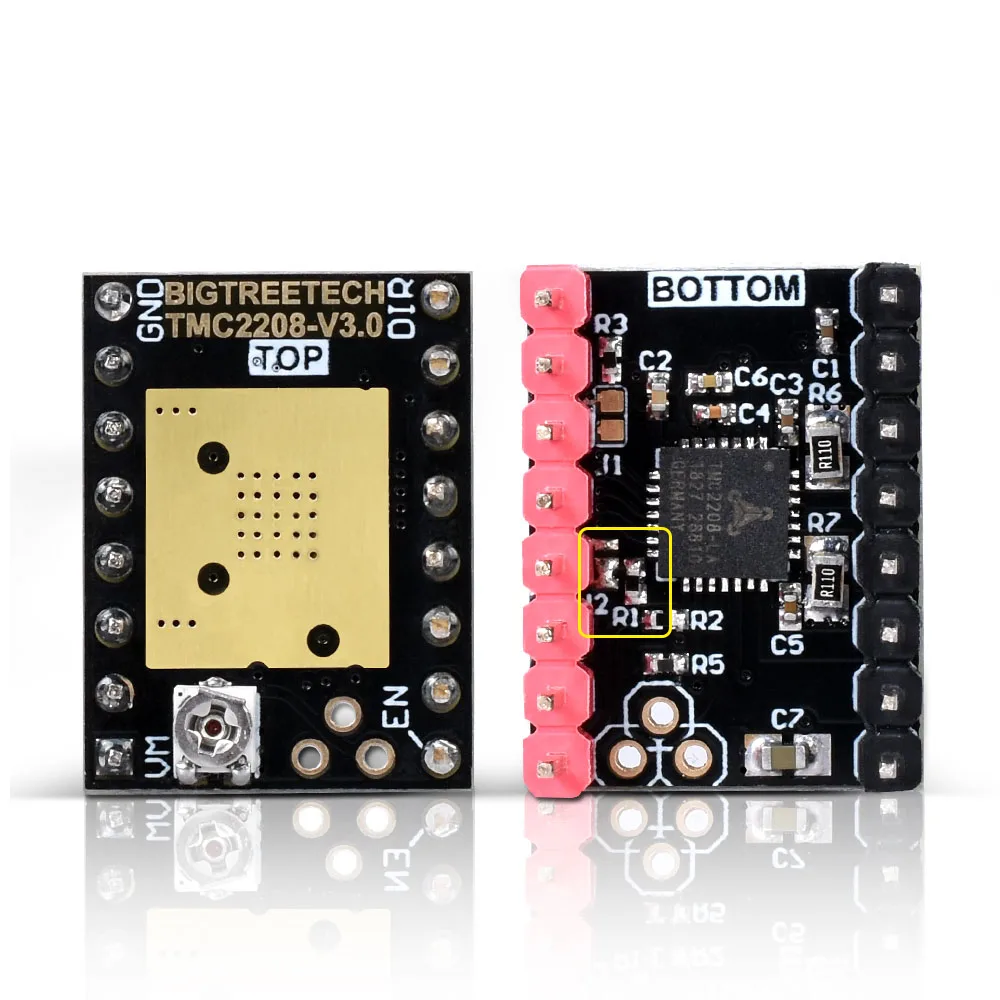 BIGTREETECH TMC2209 V1.2 Драйвер шагового двигателя TMC2208 UART 2.8A 3D-принтеры Запчасти TMC2130 TMC5160 для СКР V1.3 V1. 4 мини E3 - Цвет: TMC2208 UART