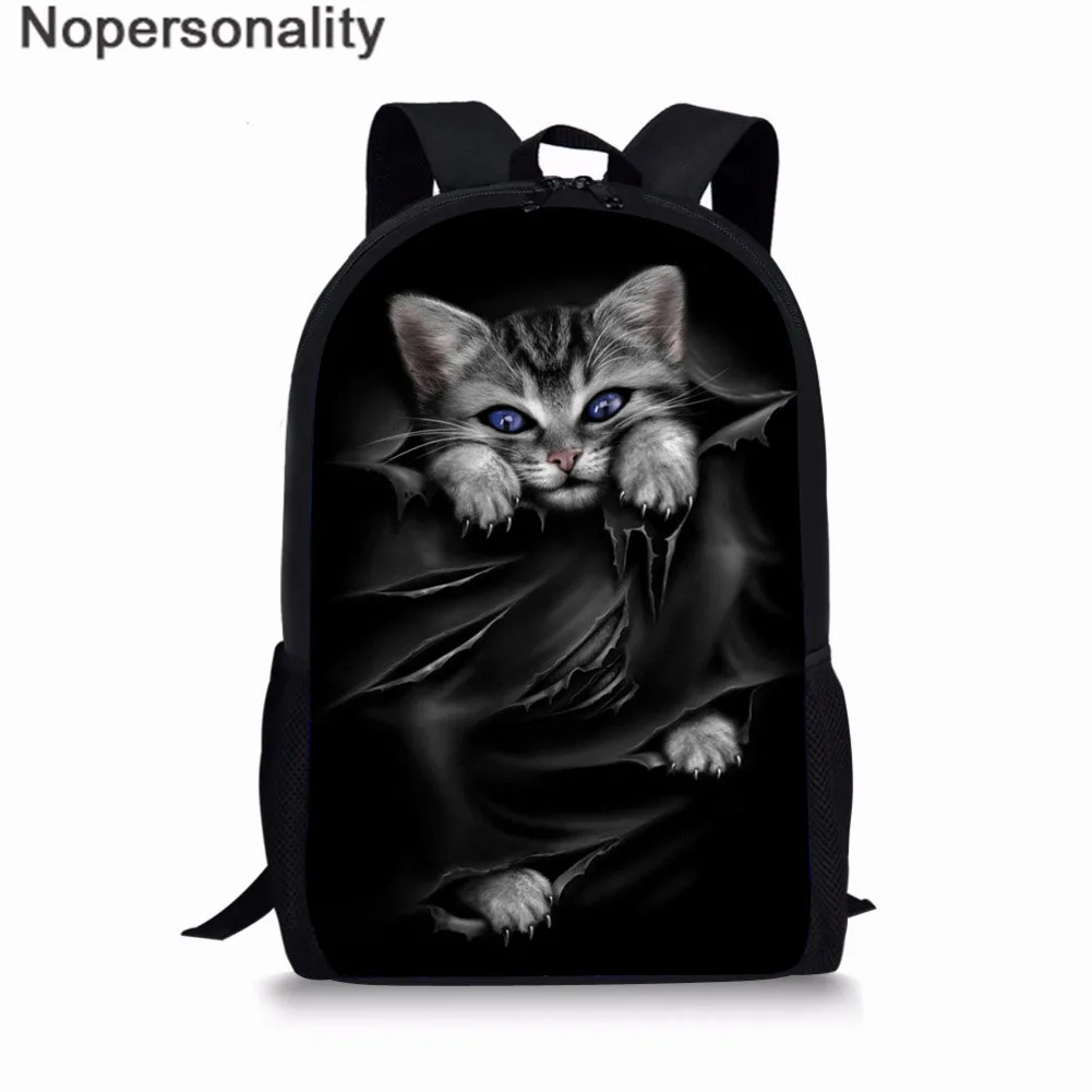 Nopersonality 3 шт./компл. Cat отражение с тигровым принтом, школьный рюкзак, набор для подростков-девочек и мальчиков, крутые Высокие Школьные Для детей сумка - Цвет: L5068C