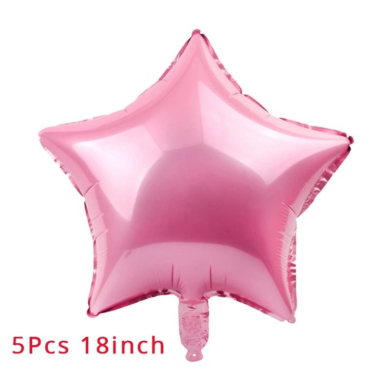 5pcs star Посуда в розовый горошек с горячей штамповкой для девочек, для первого дня рождения, украшения, тарелки, чашки для свадьбы, невесты, вечерние принадлежности для детского декора - Цвет: 5pcs star