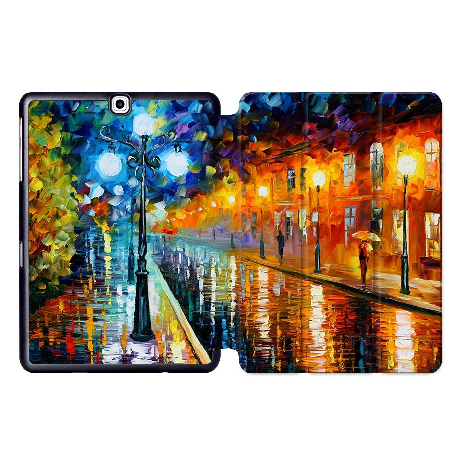 SS10 MTT чехол для планшета с масляным рисунком для samsung Galaxy S2 9,7 ''SM-T810 T813 T815 T819 складной магнитный защитный чехол из искусственной кожи с подставкой - Цвет: SS10