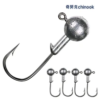 chinook jig head 3 10pcs lot high quality 3 5g5g7g14g lead head hook jig bait fishing hooks for soft lure fishing tackle