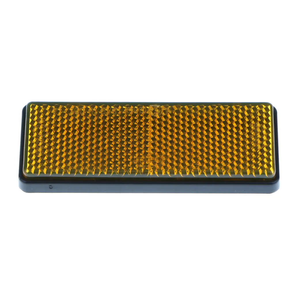 

2xCar Cycle Reflector Light Reflective Strips Stick On Self Adhesive Yellow
