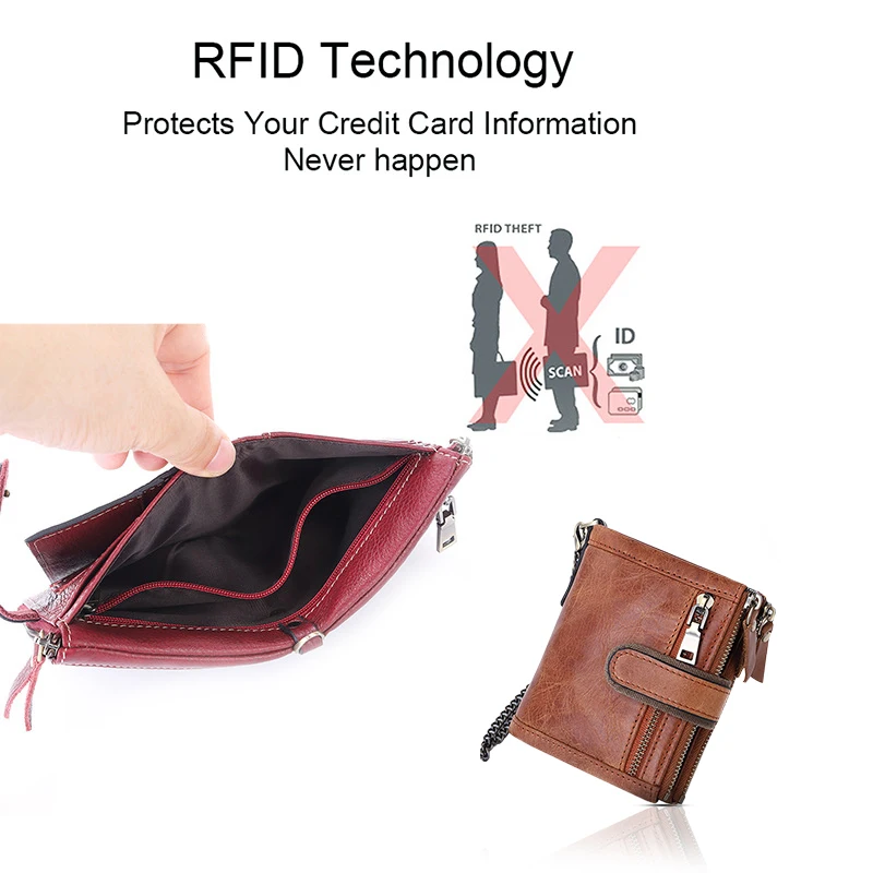 Мужской кошелек из натуральной кожи с RFID защитой| |