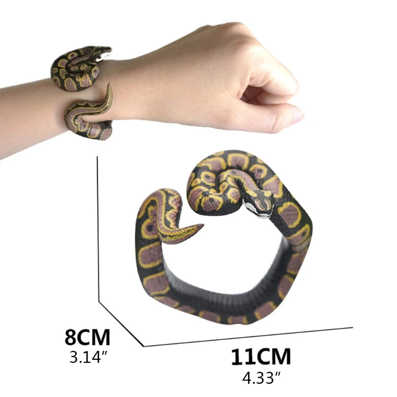 

50LE Snake Bracelet Simulation Animal Model Children Teens Adults Spoof Tricky Toy