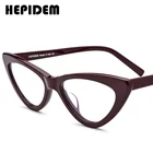 HEPIDEM Оправа для очков женская из ацетата, брендовые дизайнерские очки кошачий глаз по рецепту, 9104